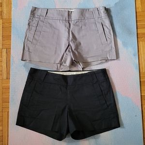 J crew shorts size 00 flat front